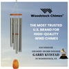 image:imageWoodstock Wind Chimes Garden Decor for Outside Outdoor Patio Decor 56 Inspirational and Memorial Sympathy Wind Chime Porch Decor Gregorian Wind Chime Baritone Deep Toned Sound Silver Wind ChimesGBSSilver