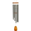 image:imageWoodstock Wind Chimes Garden Decor for Outside Outdoor Patio Decor 56 Inspirational and Memorial Sympathy Wind Chime Porch Decor Gregorian Wind Chime Baritone Deep Toned Sound Silver Wind ChimesGBSSilver