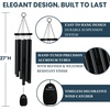 image:imageWoodstock Wind Chimes Garden Decor for Outside Outdoor Patio Decor 56 Inspirational and Memorial Sympathy Wind Chime Porch Decor Gregorian Wind Chime Baritone Deep Toned Sound Silver Wind ChimesGBSAlto Black