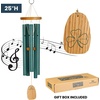 image:imageWoodstock Wind Chimes Garden Decor for Outside Outdoor Patio Decor Front Porch Decor 25 Chimes of Ireland Green Wind Chime Wind Chimes for Garden WCCI