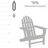 image:imageWoodstock Wind Chimes Heroic Wind Bell amp Outdoor Hanging Bracket 24 Silver Wind Chime with Black Iron Wall Mount Deep Tone Windbell amp Durable Hanger for Porch Patio or Garden