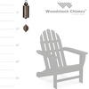 image:imageWoodstock Wind Chimes Heroic Windbell Wind Chimes for Outside 24 Copper Medium Windchime for Outdoor Garden Patio Porch Wind Bell Deep Tone SoundHWMC
