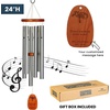 image:imageWoodstock Wind Chimes Personalized Amazing Grace 24 Mom Heart Bronze Chime Customized Gift for Mom Mothers Day Baby Shower Outdoor Patio Home Garden DecorSilver Forever