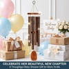image:imageWoodstock Wind Chimes Personalized Amazing Grace 24 Mom Heart Bronze Chime Customized Gift for Mom Mothers Day Baby Shower Outdoor Patio Home Garden DecorBronze Mom