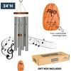 image:imageWoodstock Wind Chimes Personalized Amazing Grace 24 Mom Heart Bronze Chime Customized Gift for Mom Mothers Day Baby Shower Outdoor Patio Home Garden DecorSilver Tree