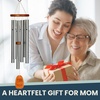 image:imageWoodstock Wind Chimes Personalized Amazing Grace 24 Mom Heart Bronze Chime Customized Gift for Mom Mothers Day Baby Shower Outdoor Patio Home Garden DecorSilver Double Heart
