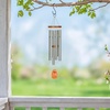 image:imageWoodstock Wind Chimes Personalized Amazing Grace 24 Mom Heart Bronze Chime Customized Gift for Mom Mothers Day Baby Shower Outdoor Patio Home Garden DecorSilver Tree