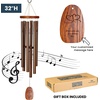 image:imageWoodstock Wind Chimes Personalized Pachelbel Canon Wind Chime for Outside 32 Medium Bronze Customized Double Hearts Wedding for Outdoor Patio Home Garden Dcor amp Wedding Gift PPCCB15