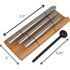 image:imageWoodstock Wind Chimes Zenergy Quintet Hand Bell Chime 5 Tone 85  Inch Bell Percussion Instrument for Meditation Yoga Classrooms Offices Great for Awareness Relaxation ZENERGY577