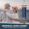 image:imageWoodstock Wind Chimes for Outside 24 Blue Dahlia Windchime Outdoor Garden or Patio Decor and Memorial Gift GCBDDahlia