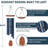 image:imageWoodstock Wind Chimes for Outside 24 Blue Dahlia Windchime Outdoor Garden or Patio Decor and Memorial Gift GCBDDahlia