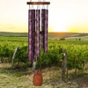 image:imageWoodstock Wind Chimes for Outside 24 Blue Dahlia Windchime Outdoor Garden or Patio Decor and Memorial Gift GCBDGrapes