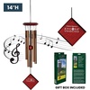 image:imageWoodstock Wind Chimes for Outside Garden Decor Outdoor Decor for Your Patio and Front Porch 14 Bronze Wind Chime Wind Chimes of Mercury Encore Collection DCB14