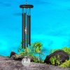 image:imageWoodstock Wind Chimes for Outside Garden Decor Outdoor Decor for Your Patio and Porch 16 Woodstock Crystal Meditation Black Wind Chimes Gifts CCMK