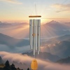 image:imageWoodstock Wind Chimes for Outside Garden Decor Outdoor and Patio Decor Front Porch Decor 36 Silver Woodstock Chimes Original Wind Chime Chimes of Olympos Wind Chimes OWS