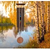 image:imageWoodstock Wind Chimes for Outside Garden Patio Porch Outdoor Decor Meditation Yoga Awareness and Relaxation 24 Woodstock Chakra Chime Seven Stones Large Size Bronze Wind Chime Gifts CC7LBRBronze
