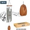 image:imageWoodstock Wind Chimes for Outside Garden Patio Porch and Outdoor Dcor 39 Magical Mystery Chimes Butterflys Farewell Silver Wind Chime Gifts MMBF