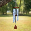 image:imageWoodstock Wind Chimes for Outside Garden Patio Porch and Outdoor Decor 24 Blue Woodstock Decor Wind Chimes Sky Blue Marble DEBM