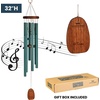 image:imageWoodstock Wind Chimes for Outside Garden Patio Porch and Outdoor Decor 32 Pachelbel Canon Chime Bronze Wind Chime Gifts PCCBGreen