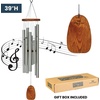 image:imageWoodstock Wind Chimes for Outside Garden Patio Porch and Outdoor Decor 39 Magical Mystery Chimes Taj Mahal Silver Wind Chime ChristmasHanukkah Gifts MMTMTaj Mahal