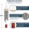 image:imageWoodstock Wind Chimes for Outside Outdoor Decor Garden Patio and Front Porch Decor 28 Memorial Sympathy Wind Chimes Amazing Grace Wind Chime Stained Glass Cross Christmas Gifts AGSChime