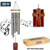 image:imageWoodstock Wind Chimes for Outside Outdoor Decor Garden Patio and Front Porch Decor 28 Memorial Sympathy Wind Chimes Amazing Grace Wind Chime Stained Glass Cross Christmas Gifts AGSChime