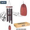 image:imageWoodstock Wind Chimes for Outside Outdoor Decor Garden and Patio Decor Chime Medium 24 Gold Vein Wind Chime DEGVLength 24