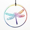 image:imageWoodstock Wind Chimes for Outside Outdoor Decor Garden and Patio Decor Habitats Chime 22 Glass Dragonfly Wind Chime HCGLDDragonfly