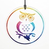 image:imageWoodstock Wind Chimes for Outside Outdoor Decor Garden and Patio Decor Habitats Chime 22 Glass Dragonfly Wind Chime HCGLDOwl