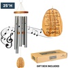 image:imageWoodstock Wind Chimes for Outside Outdoor Decor Memorial and Sympathy Chime Garden Patio and Front Porch Decor 25 Amazing Grace Wind Chime Silver WRAZ