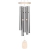image:imageWoodstock Wind Chimes for Outside Outdoor Decor Patio and Garden Decor for Outside Front Porch Decor 24 Beachcomber Wind Chime Gracious Green Decorative Wind Chime BCGGWhite Wash