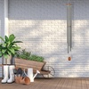 image:imageWoodstock Wind Chimes for Outside Outdoor Decor for Your Patio and Front Porch Garden Decor 57 Silver Wind Chime Chimes of Westminster Gifts WWSSilver