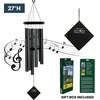 image:imageWoodstock Wind Chimes of Pluto Chimes for Outside 27 Black Wood Small Light Sound Chime Dcor for Outdoor Garden Patio Porch Encore Collection