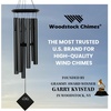 image:imageWoodstock Wind Chimes of Pluto Chimes for Outside 27 Black Wood Small Light Sound Chime Dcor for Outdoor Garden Patio Porch Encore Collection