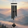 image:imageWoodstock Wind Chimes of Pluto Chimes for Outside 27 Black Wood Small Light Sound Chime Dcor for Outdoor Garden Patio Porch Encore Collection