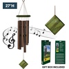 image:imageWoodstock Wind Chimes of Pluto Wind Chimes for Outside 27 Green Small Light Sound Chime Dcor for Outdoor Garden Patio Porch Encore Collection