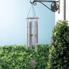 image:imageWoodstock Wind Chimes of Pluto Wind Chimes for Outside 27 Grey Small Light Sound Wind Chime Dcor for Outdoor Garden Patio Porch Encore Collection