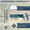 image:imageWoodstock Wind Chimes of Pluto Wind Chimes for Outside 27 Grey Small Light Sound Wind Chime Dcor for Outdoor Garden Patio Porch Encore Collection
