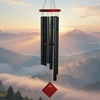 image:imageWoodstock Wind Chimes of Pluto Wind Chimes for Outside 37 Bronze Medium Tone Wind Chime Dcor for Outdoor Garden Patio Porch Encore CollectionChimes of Earth  Black