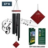 image:imageWoodstock Wind Chimes of Pluto Wind Chimes for Outside 37 Bronze Medium Tone Wind Chime Dcor for Outdoor Garden Patio Porch Encore CollectionChimes of Earth  Black