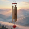 image:imageWoodstock Wind Chimes of the Eclipse Chimes for Outside 40 Bronze Large Deep Tone Chime Dcor for Outdoor Garden Patio Porch Encore CollectionBronze