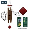 image:imageWoodstock Wind Chimes of the Eclipse Chimes for Outside 40 Bronze Large Deep Tone Chime Dcor for Outdoor Garden Patio Porch Encore CollectionBronze