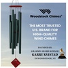 image:imageWoodstock Wind Chimes of the Eclipse Chimes for Outside 40 Bronze Large Deep Tone Chime Dcor for Outdoor Garden Patio Porch Encore CollectionEvergreen