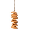 image:imageWoodstock Chimes Ceramic Disc Chime 26 Apricot Wind Chime for Outside Ceramic Shell Design Chimes for Garden Porch Patio Decor Unique Gift CCAPApricot