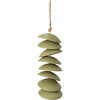 image:imageWoodstock Chimes Ceramic Disc Chime 26 Apricot Wind Chime for Outside Ceramic Shell Design Chimes for Garden Porch Patio Decor Unique Gift CCAPGreen