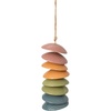 image:imageWoodstock Chimes Ceramic Disc Chime 26 Apricot Wind Chime for Outside Ceramic Shell Design Chimes for Garden Porch Patio Decor Unique Gift CCAPRainbow