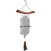 image:imageWoodstock Chimes Eastern Energy Healing Wind Chime for Outside 34 Medium Bronze Harmonic Light Sound Outdoor Decor for Patio Porch Garden HCBRHealing  Silver