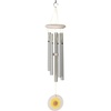 image:imageWoodstock Chimes Flower Wind Chime 22 Outdoor Memorial Gift Wind Chimes for Backyard Porch Garden Patio Dcor Zen Light SoundWhite Yellow
