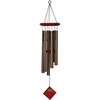 image:imageWoodstock Chimes Pluto Wind Chime for Outside 27 Bronze Small Light Airy Sound for Outdoor Garden Patio Porch Decor Encore Collection DCB27Bronze