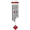 image:imageWoodstock Chimes Pluto Wind Chime for Outside 27 Bronze Small Light Airy Sound for Outdoor Garden Patio Porch Decor Encore Collection DCB27Chimes of Pluto  Silver